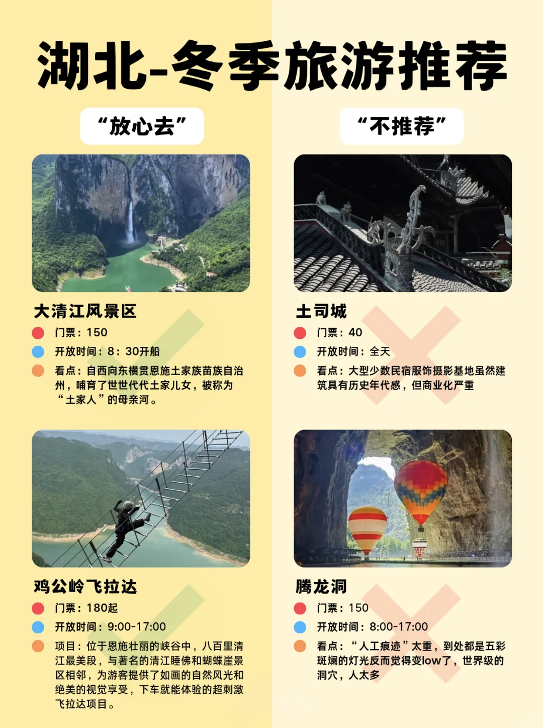 湖北旅游红黑榜大揭秘！冬季小众好去处😎