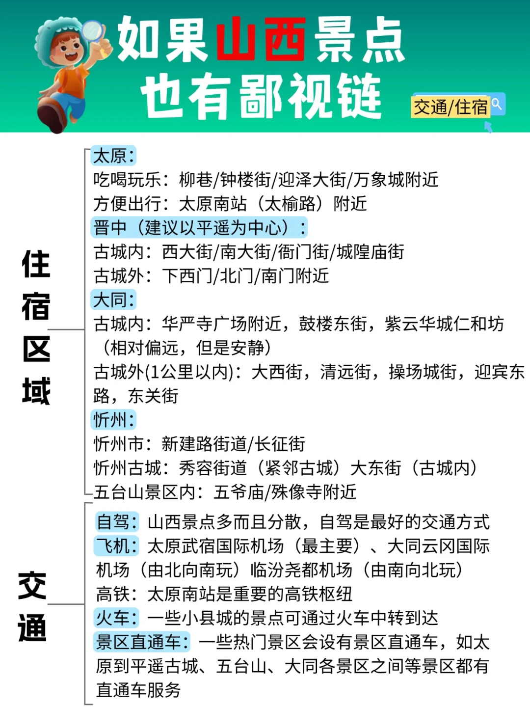 一眼千年，晋在眼前丨山西旅游攻略👇