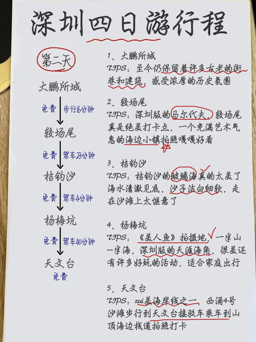 大学生连夜写的深圳四日游攻略❤‍🩹一定要看