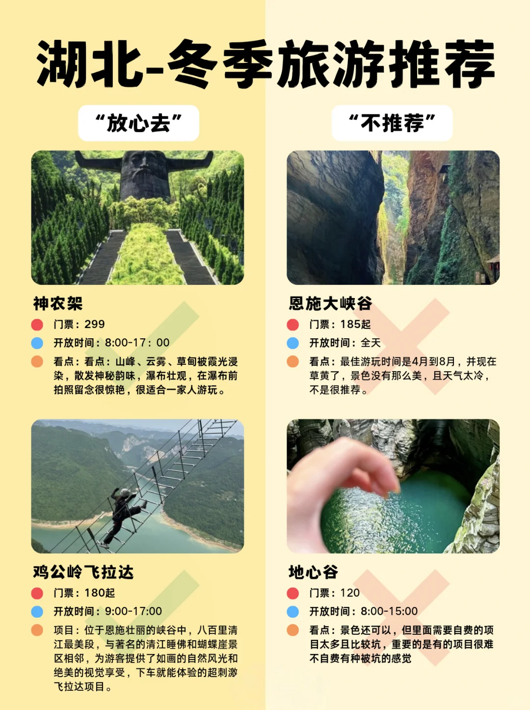 湖北旅游红黑榜大揭秘！冬季小众好去处😎