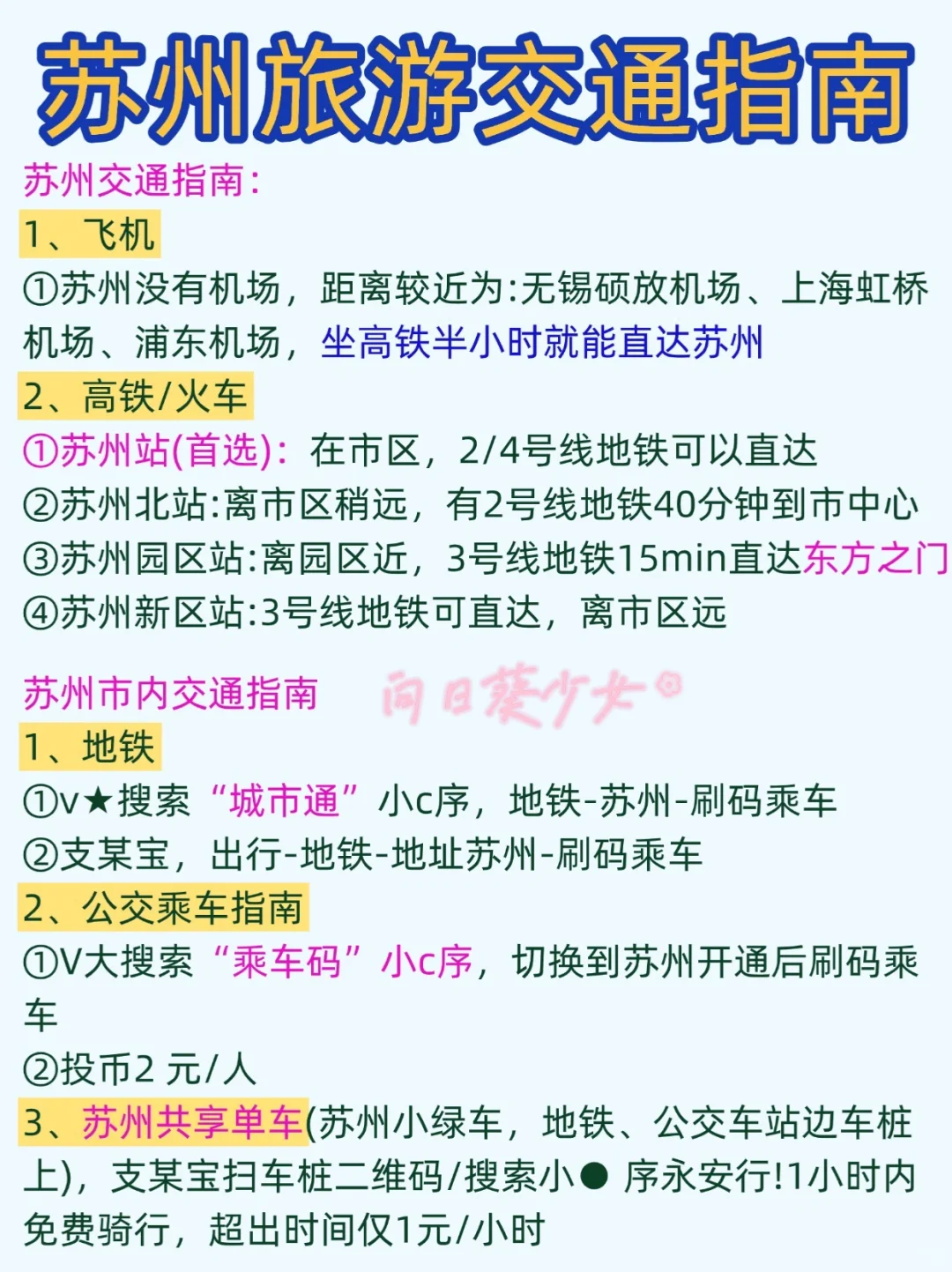 终于把苏州景点地图画好了✅附苏州3日游攻略