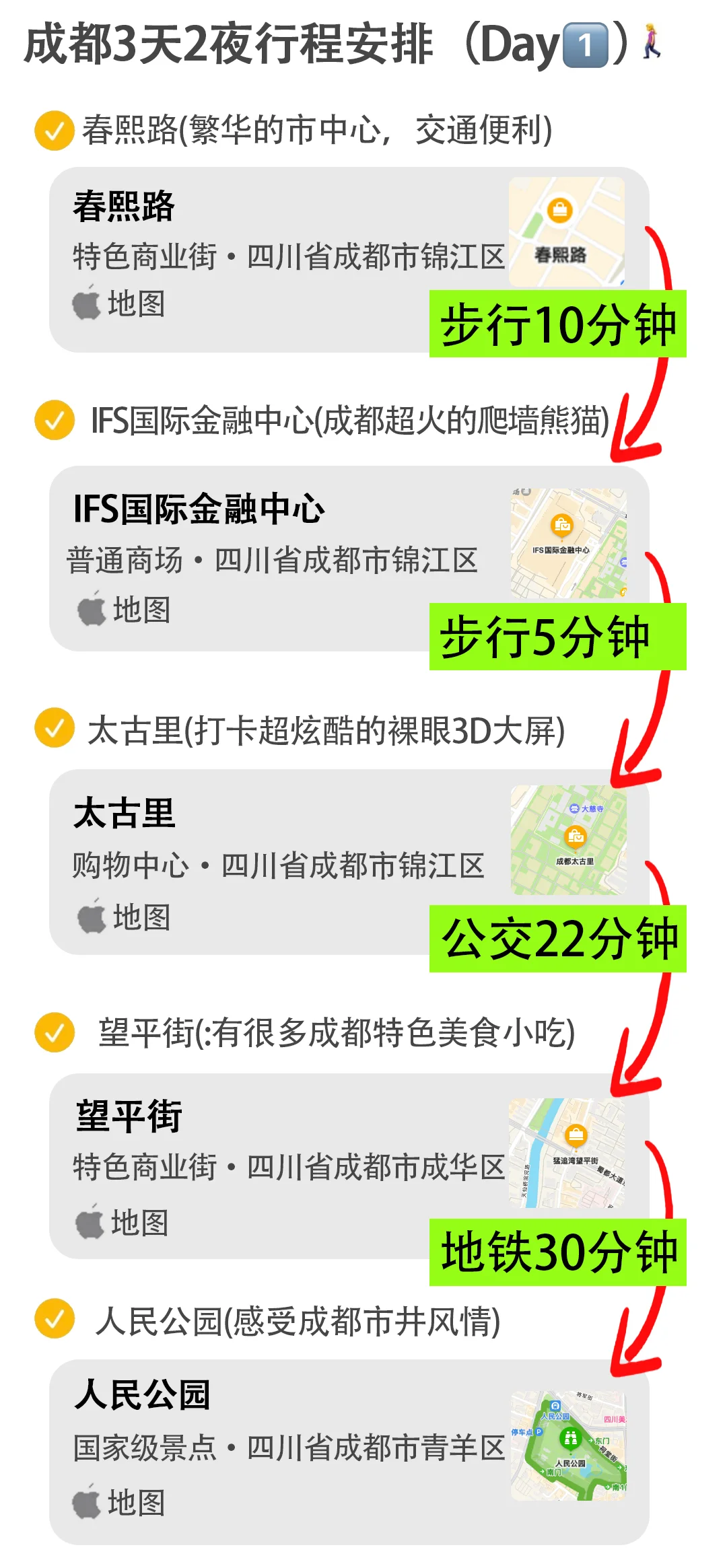 成都旅游攻略｜实用旅游地图🗺干货满满