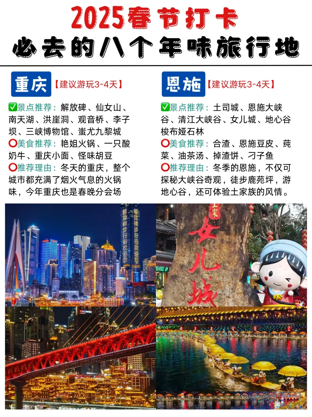 谁懂啊😭被男朋友整理的春节旅游地攻略了