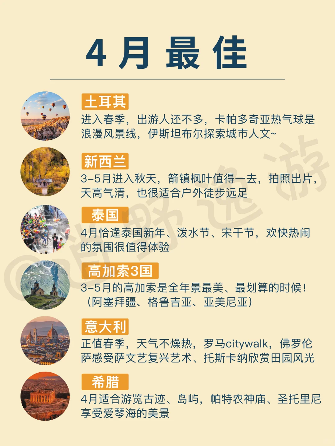 2025全球旅行计划‼️按月解锁最佳旅行地