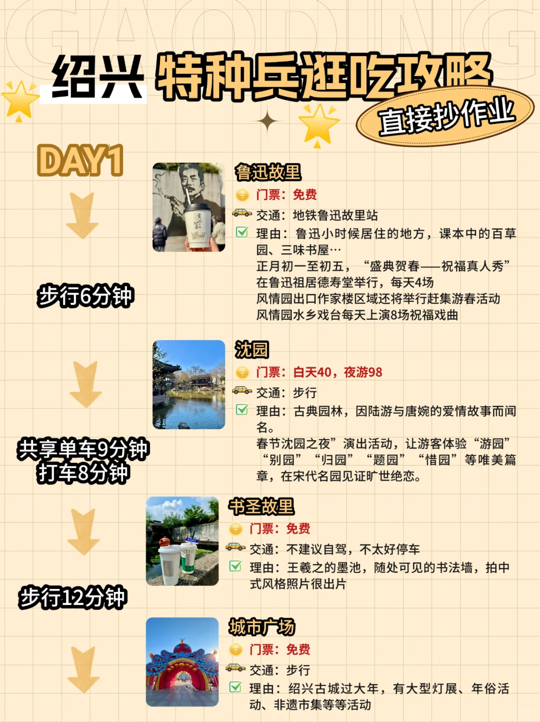 绍兴）春节旅游逛吃攻略！