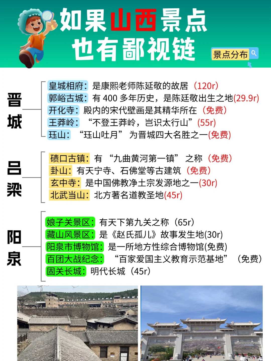 一眼千年，晋在眼前丨山西旅游攻略👇
