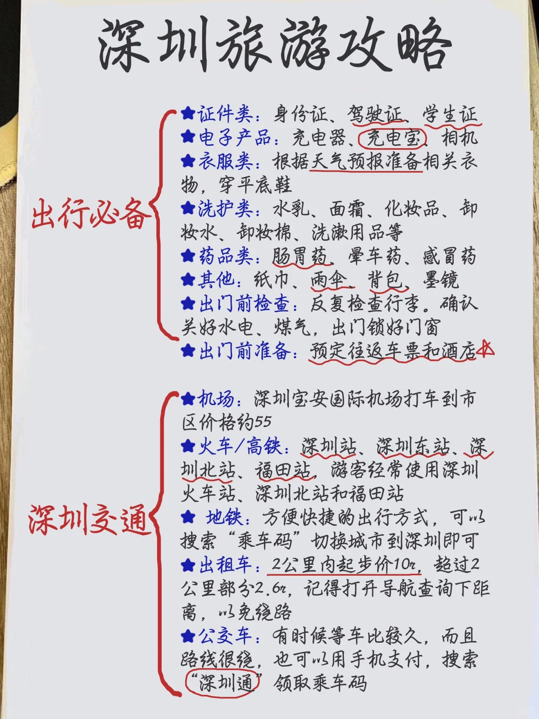 大学生连夜写的深圳四日游攻略❤‍🩹一定要看