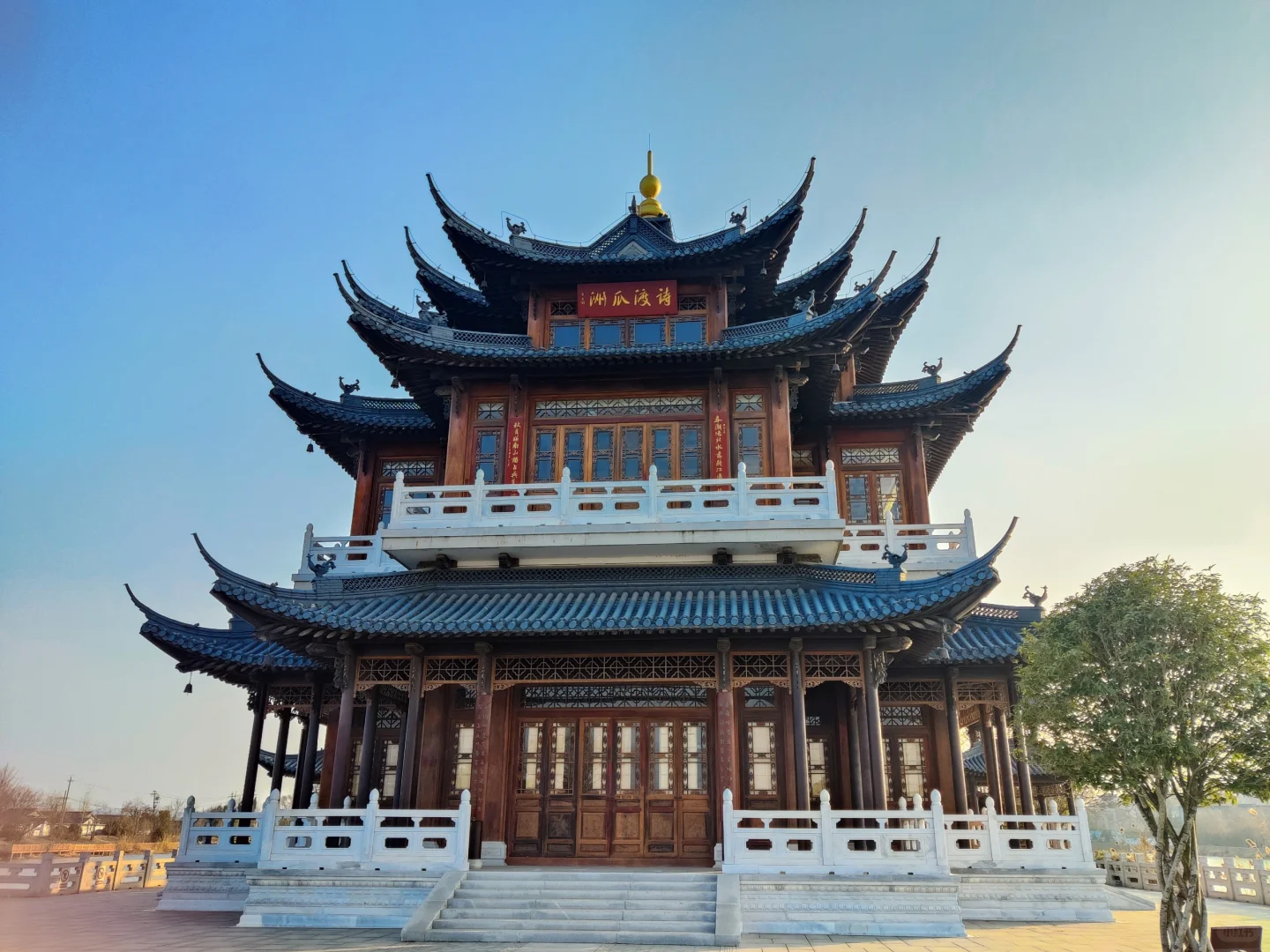 扬州免票景点🎫在瓜洲古渡公园吹吹江风