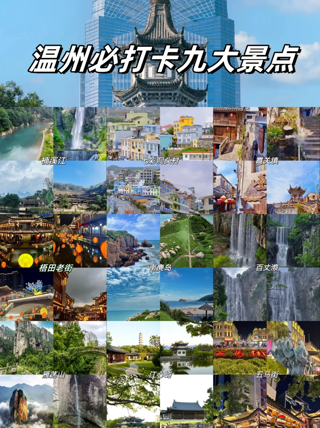 🎉浙江温州必打卡八大景点，不容错过！