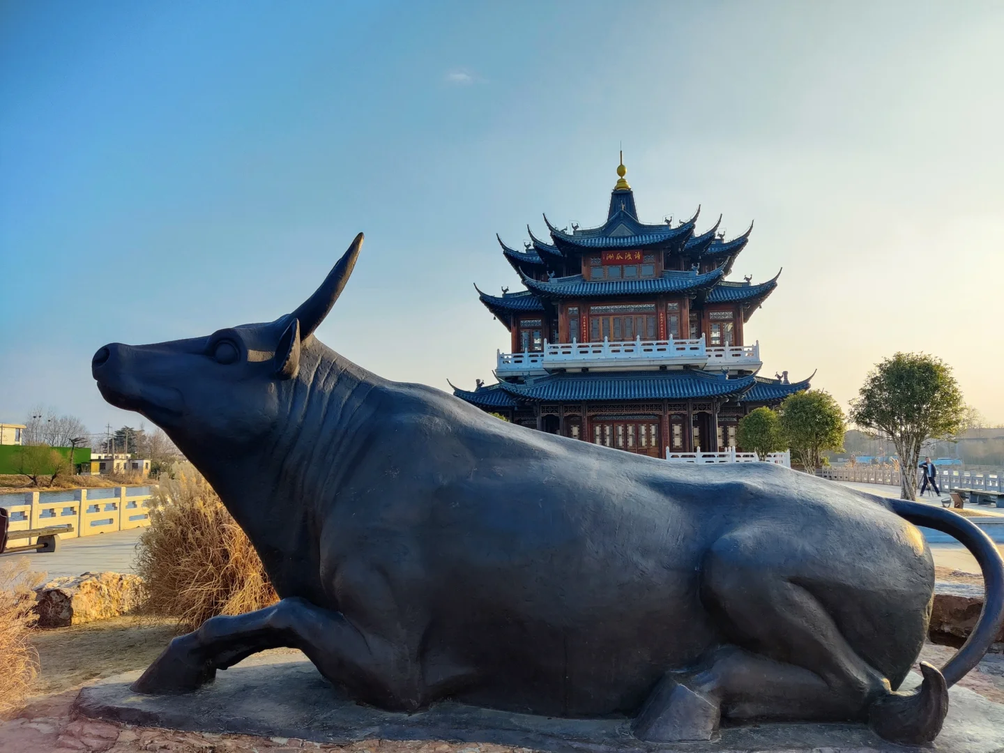 扬州免票景点🎫在瓜洲古渡公园吹吹江风