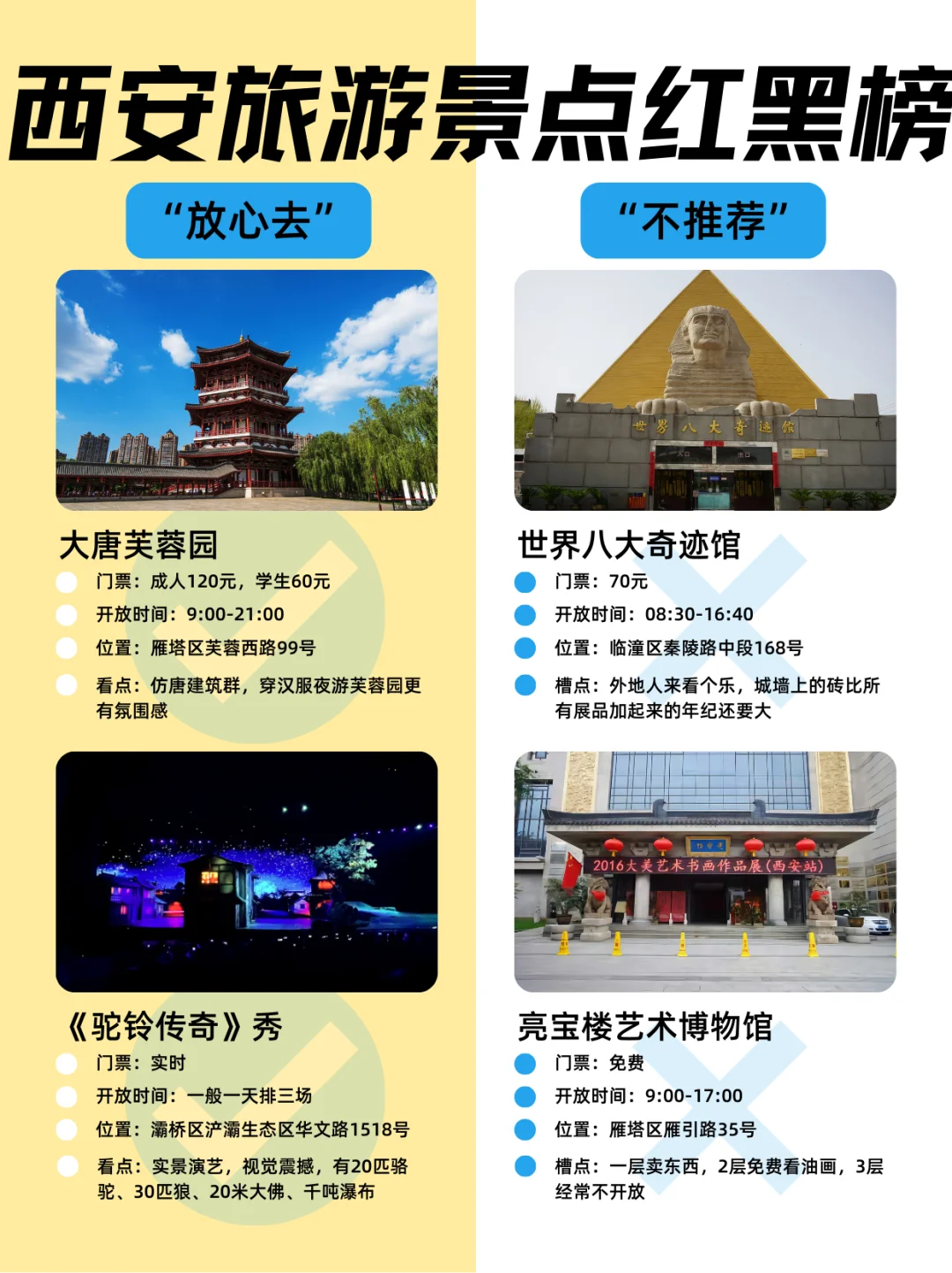 西安怎么玩❓景点预约+红黑榜+交通指南