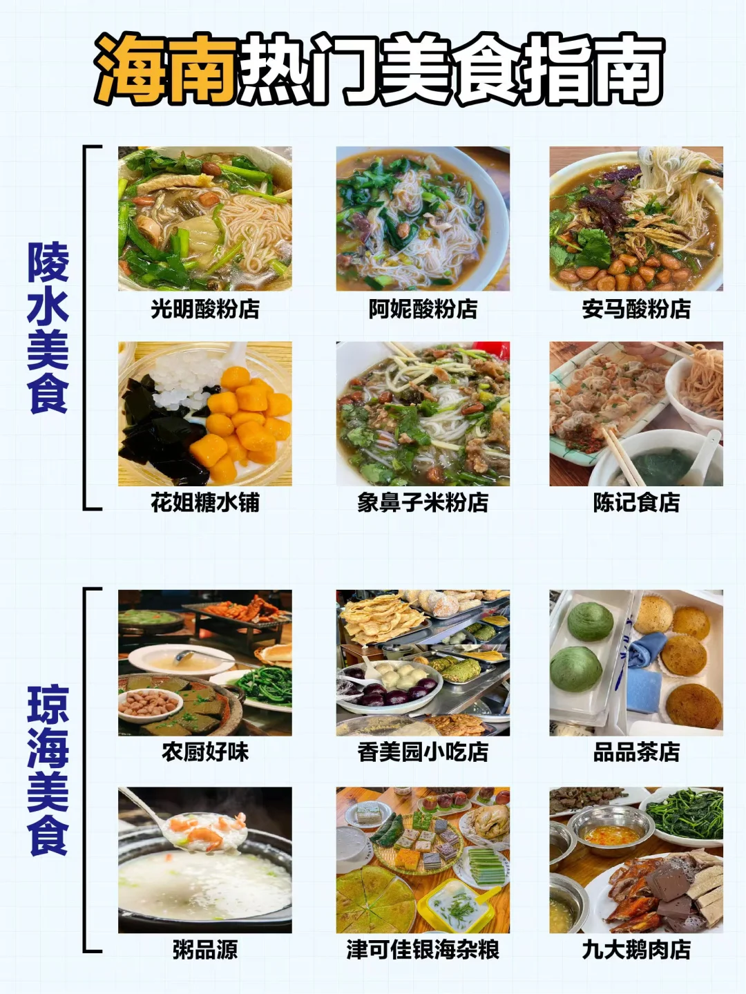 海南环岛游 热门景点热门美食攻略