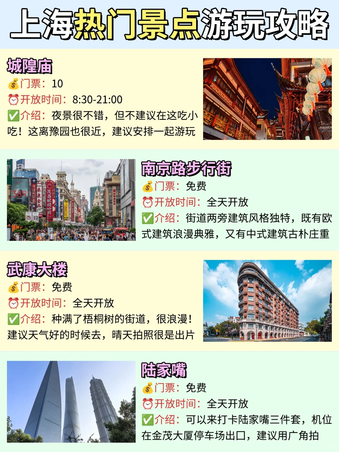 上海已回🏝攻略已完善！