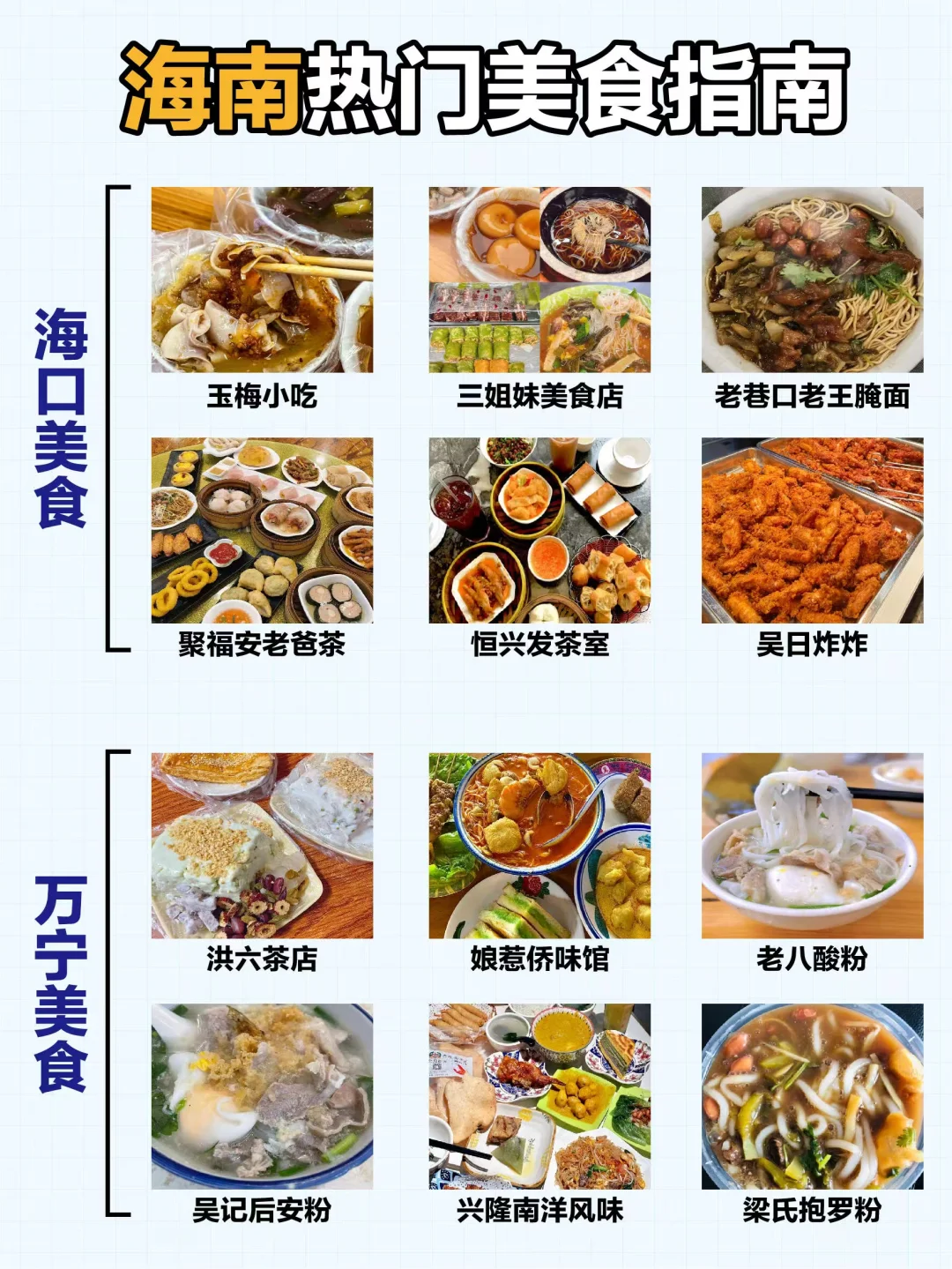 海南环岛游 热门景点热门美食攻略