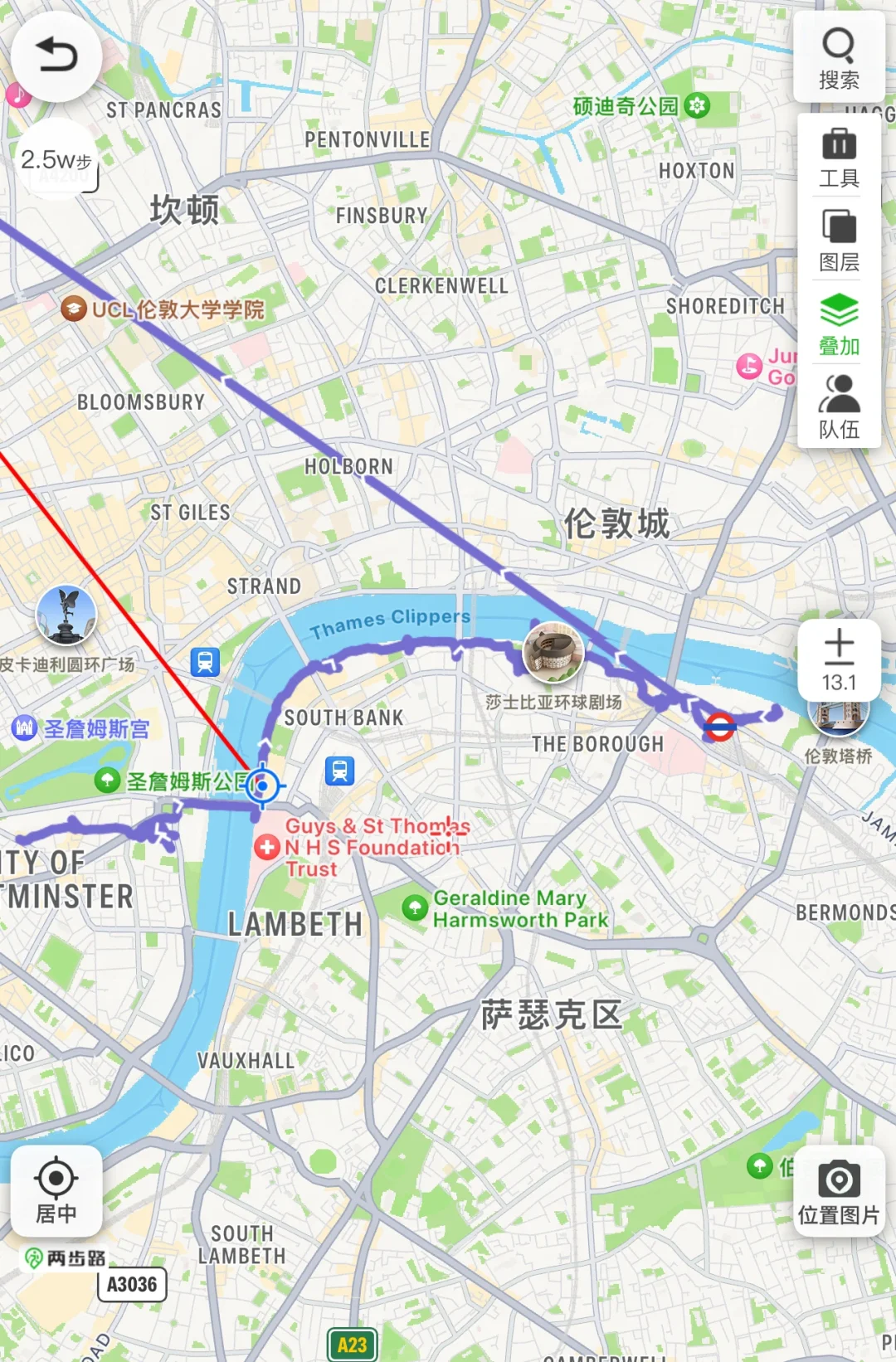 Day3 47岁阿姨穷游伦敦-泰晤士河沿线