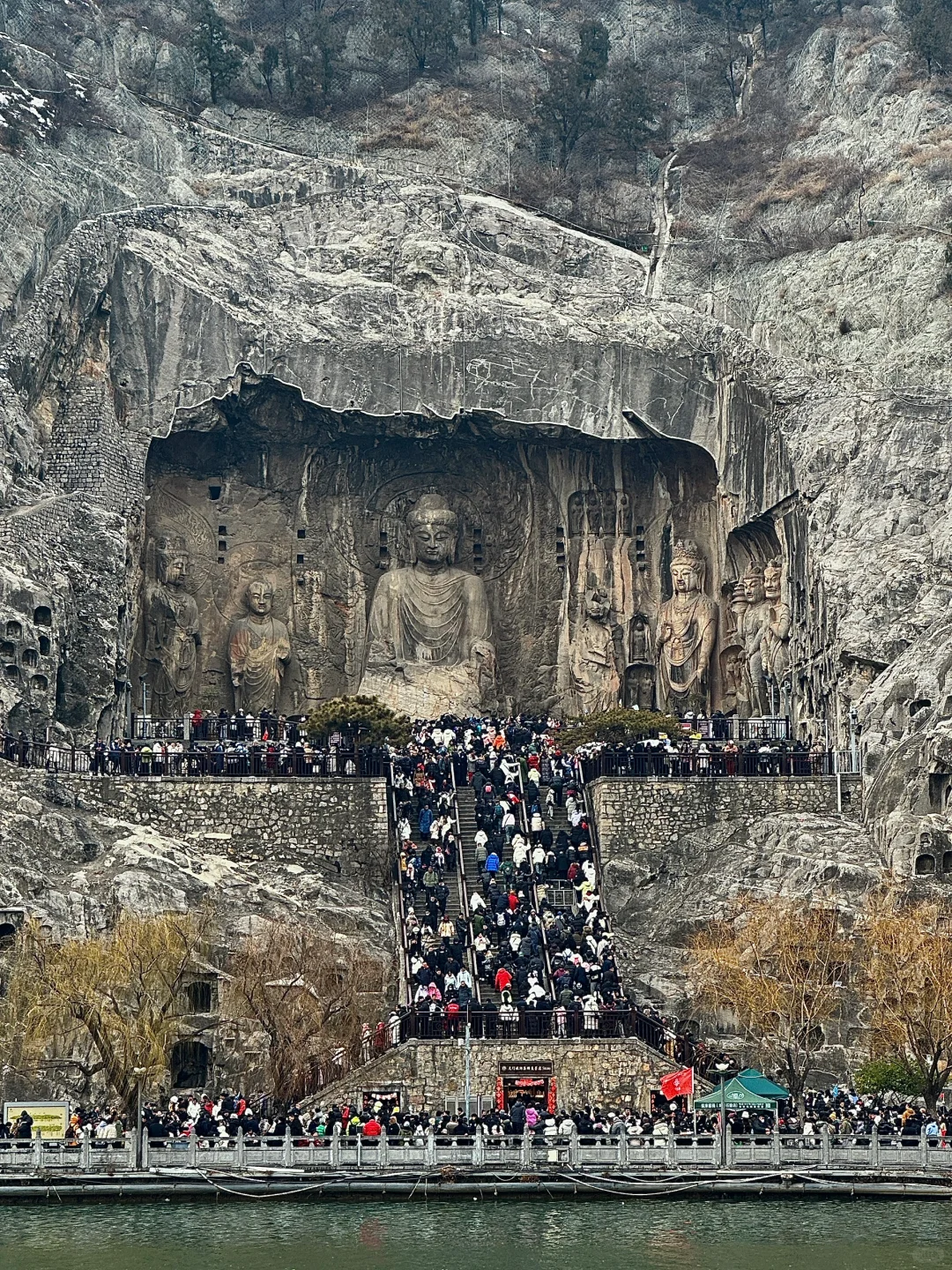 1.31日大年初三龙门石窟实况！劝退！！