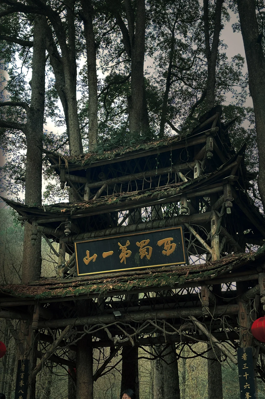 春节青城山前山 已累趴