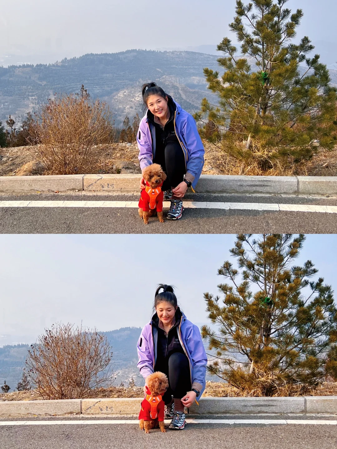 当你有一个爱爬山的姐姐🐶