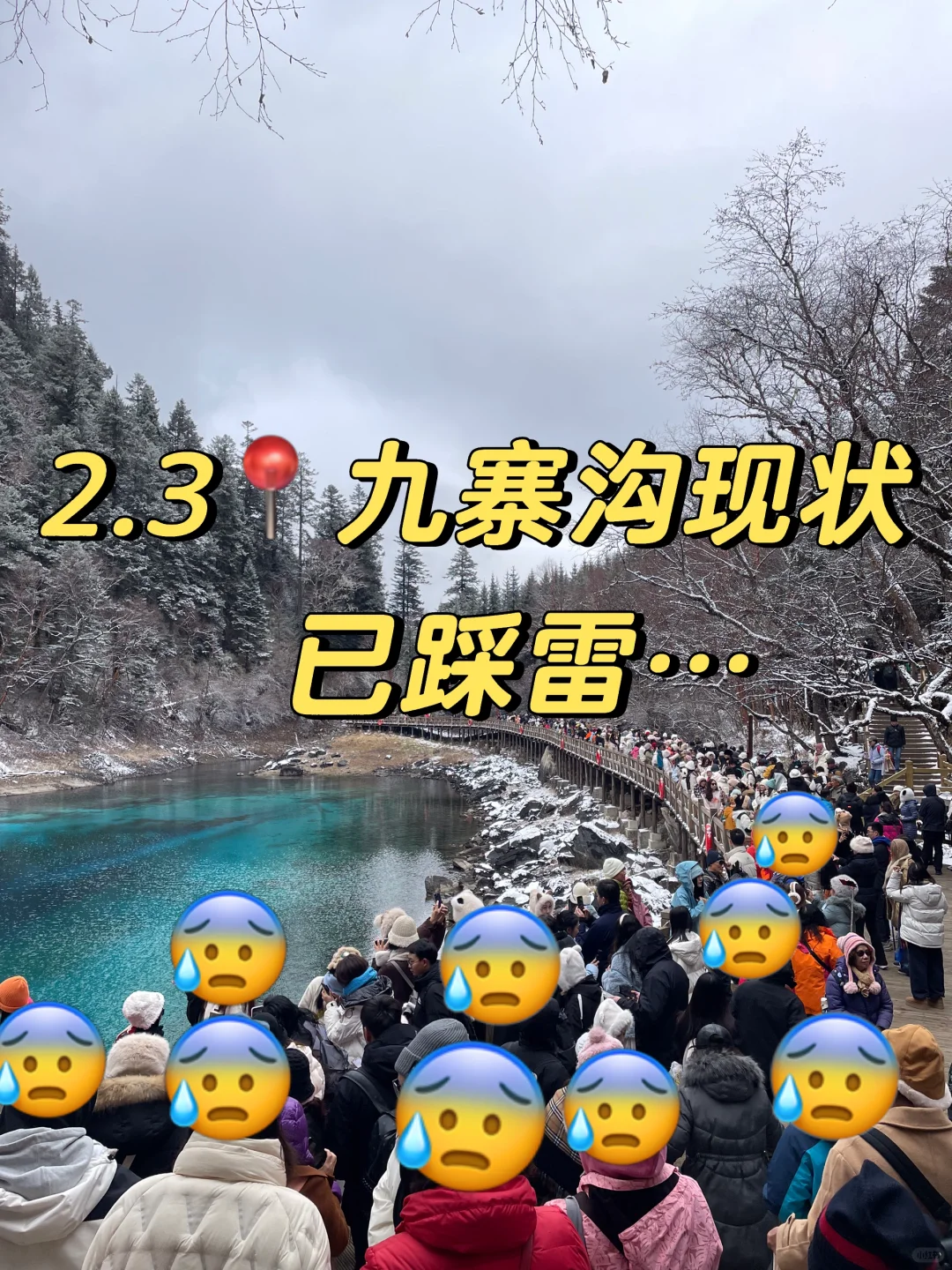 2.3📍九寨沟实况现状，已踩雷😭建议听劝...