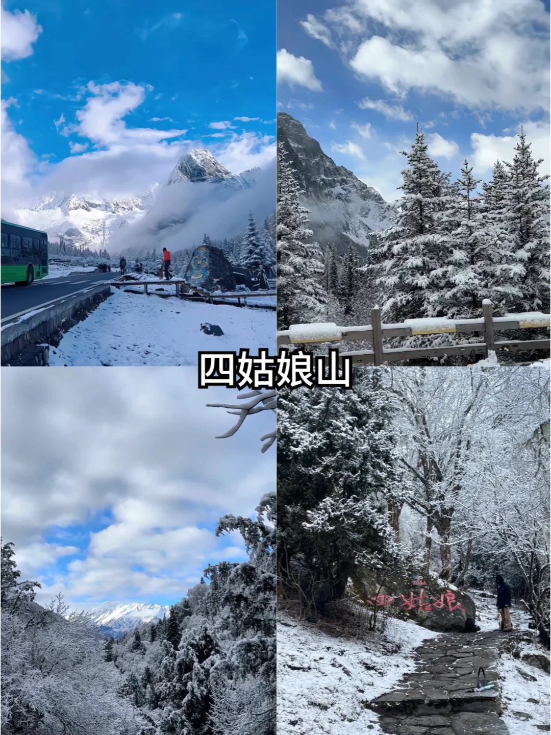 300+💰跟团四姑娘山毕棚沟2天已回说实话