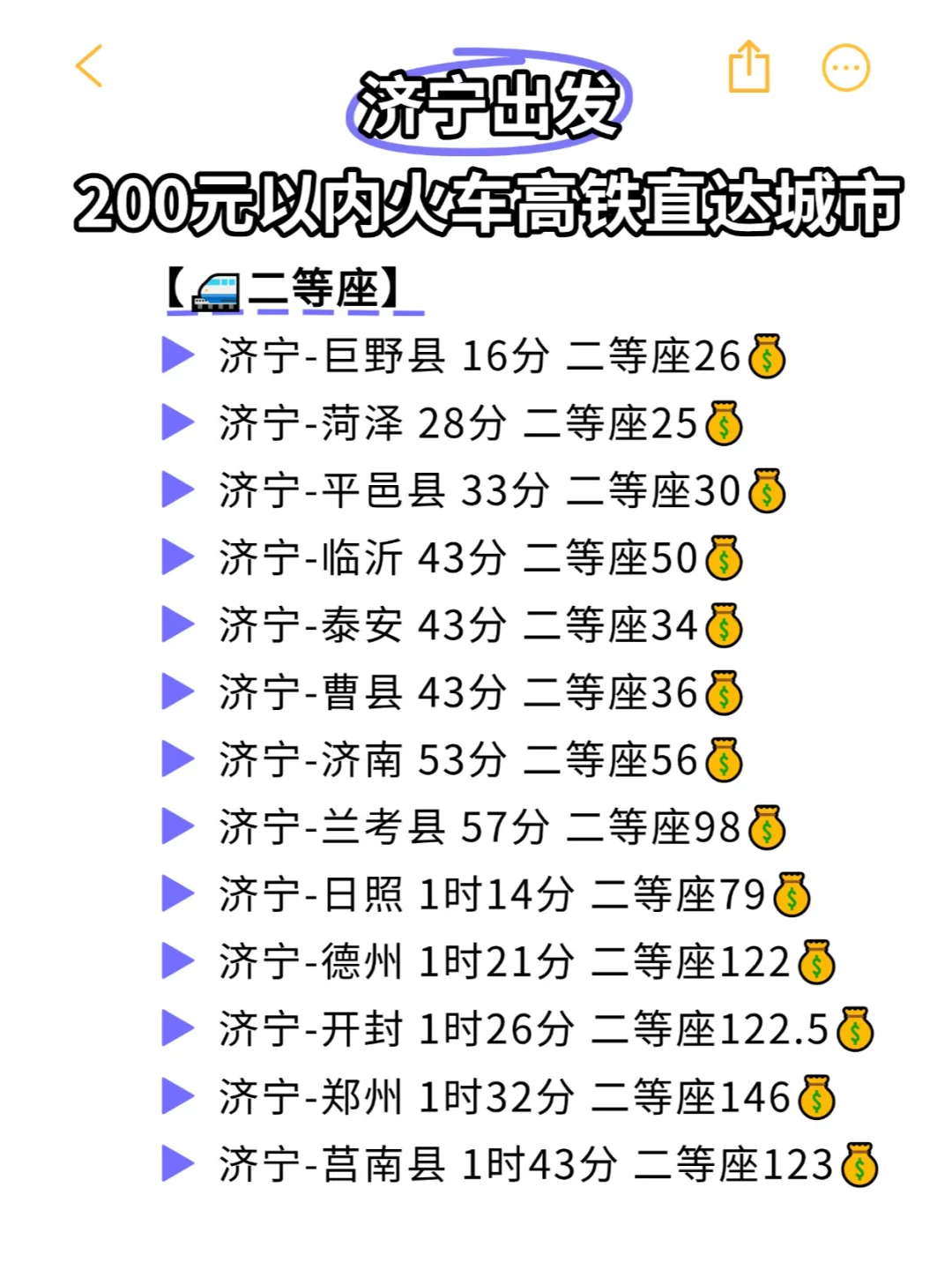 济宁出发！200💰️可以去这么多地方？