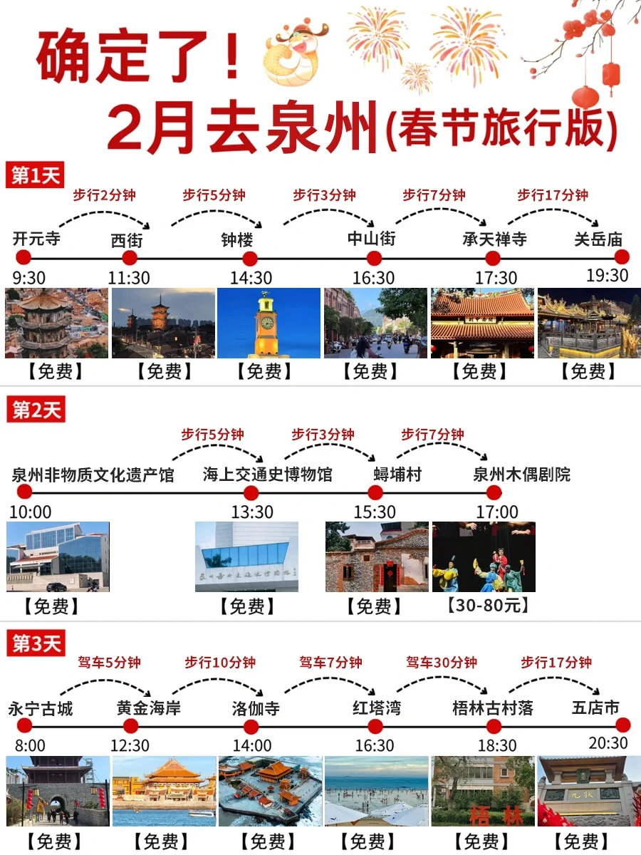 2月春节泉州旅游必看！秒懂旅游攻略