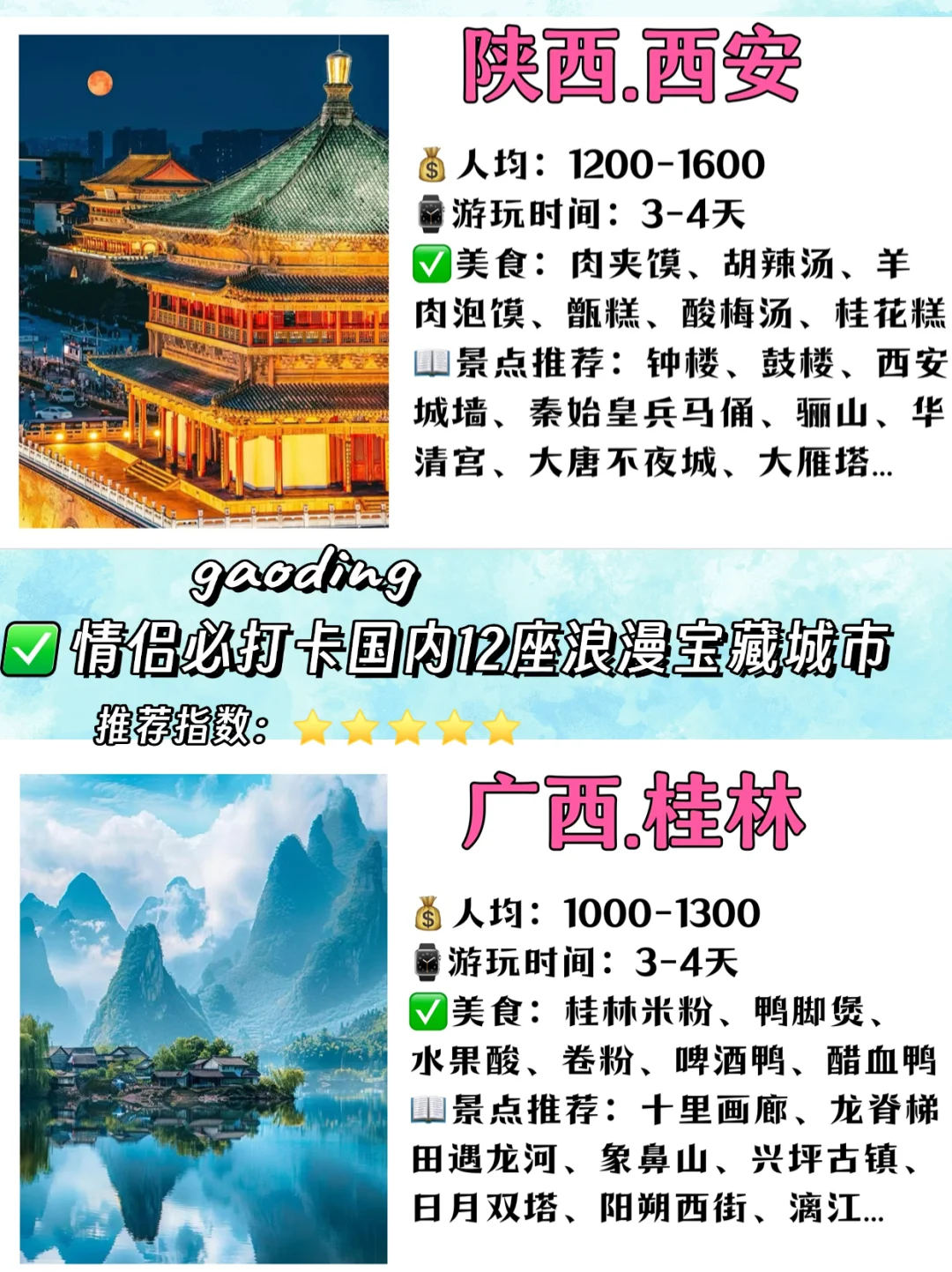 情侣必打卡国内12座浪漫宝藏城市