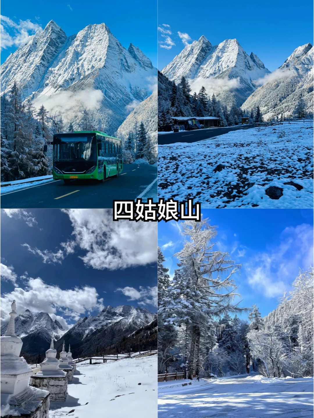 300+💰跟团四姑娘山毕棚沟2天已回说实话