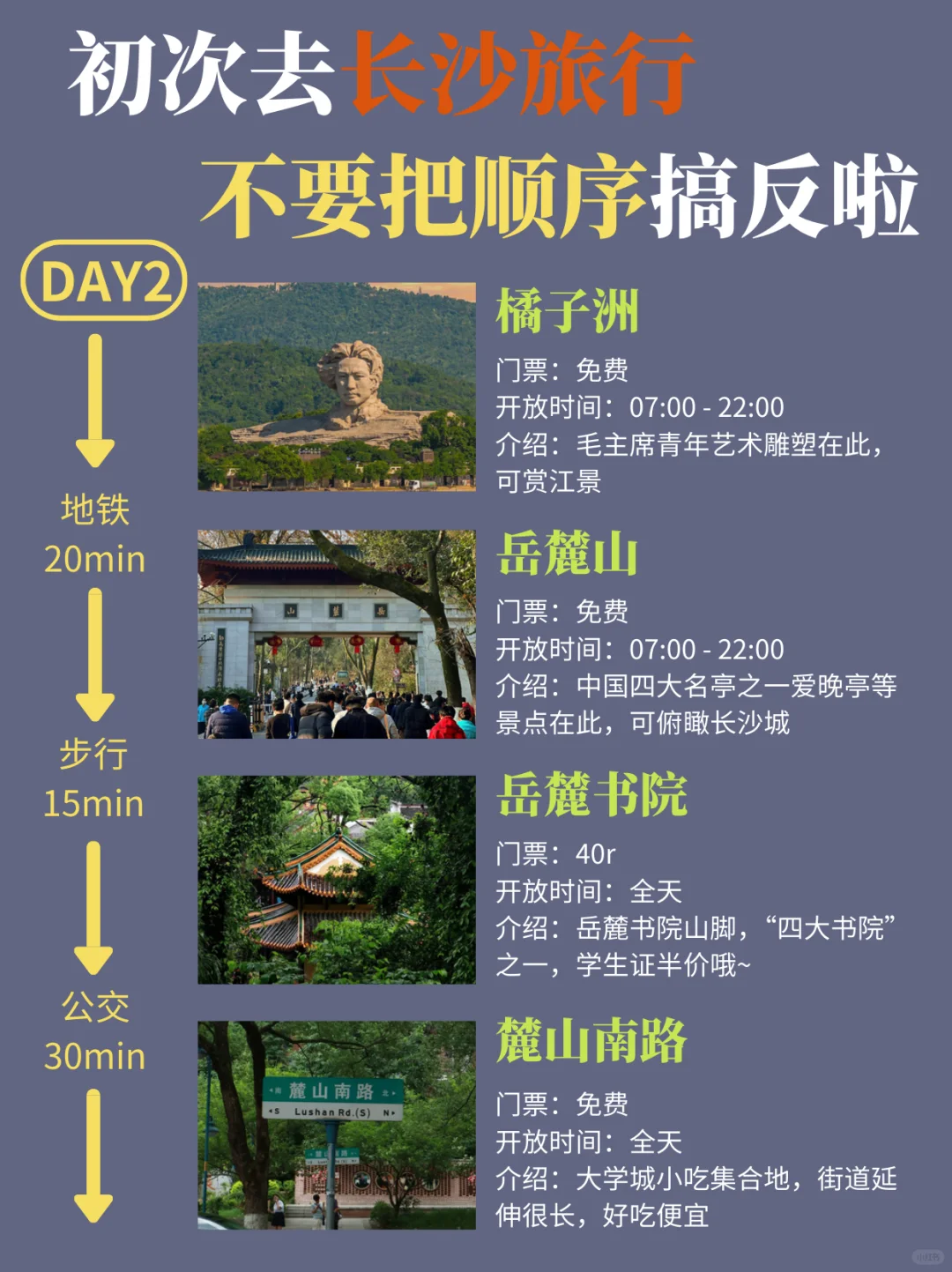 长沙的旅游攻略，还好提前刷到了