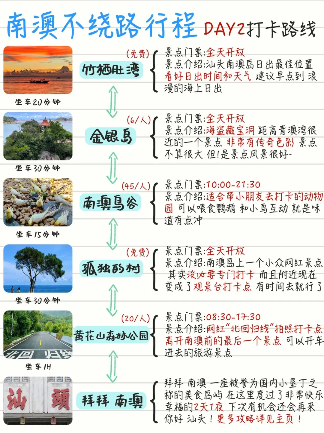南澳极限48小时吃喝玩乐旅游攻略！附旅游！
