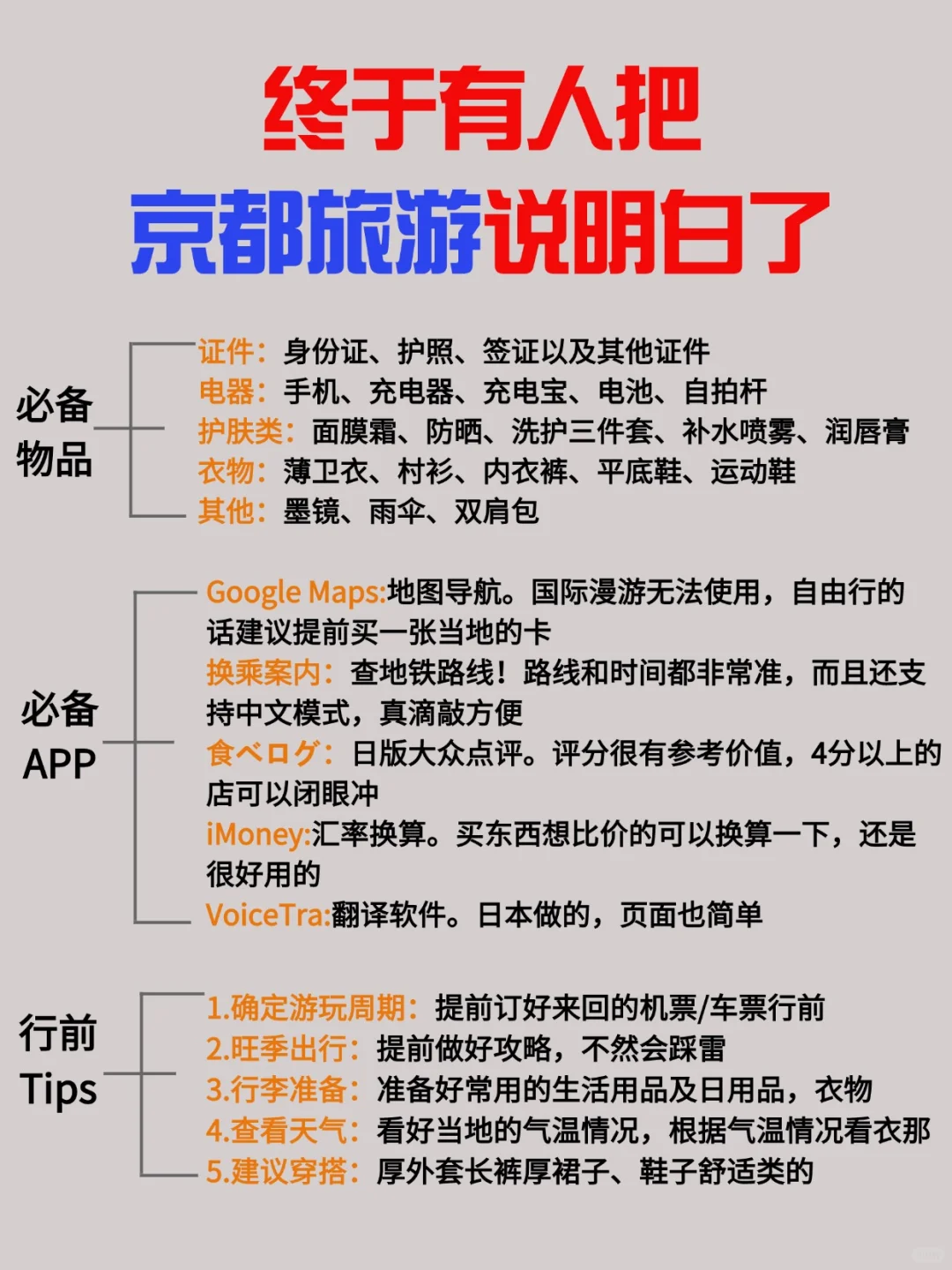 京都超全旅游攻略|冬季出行必备💡