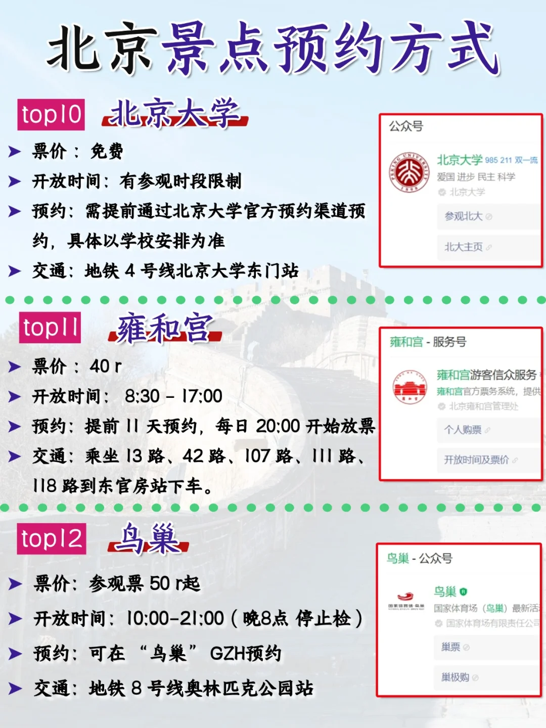 北京 1 - 2 攻略已完善✌️赶紧来抄作业