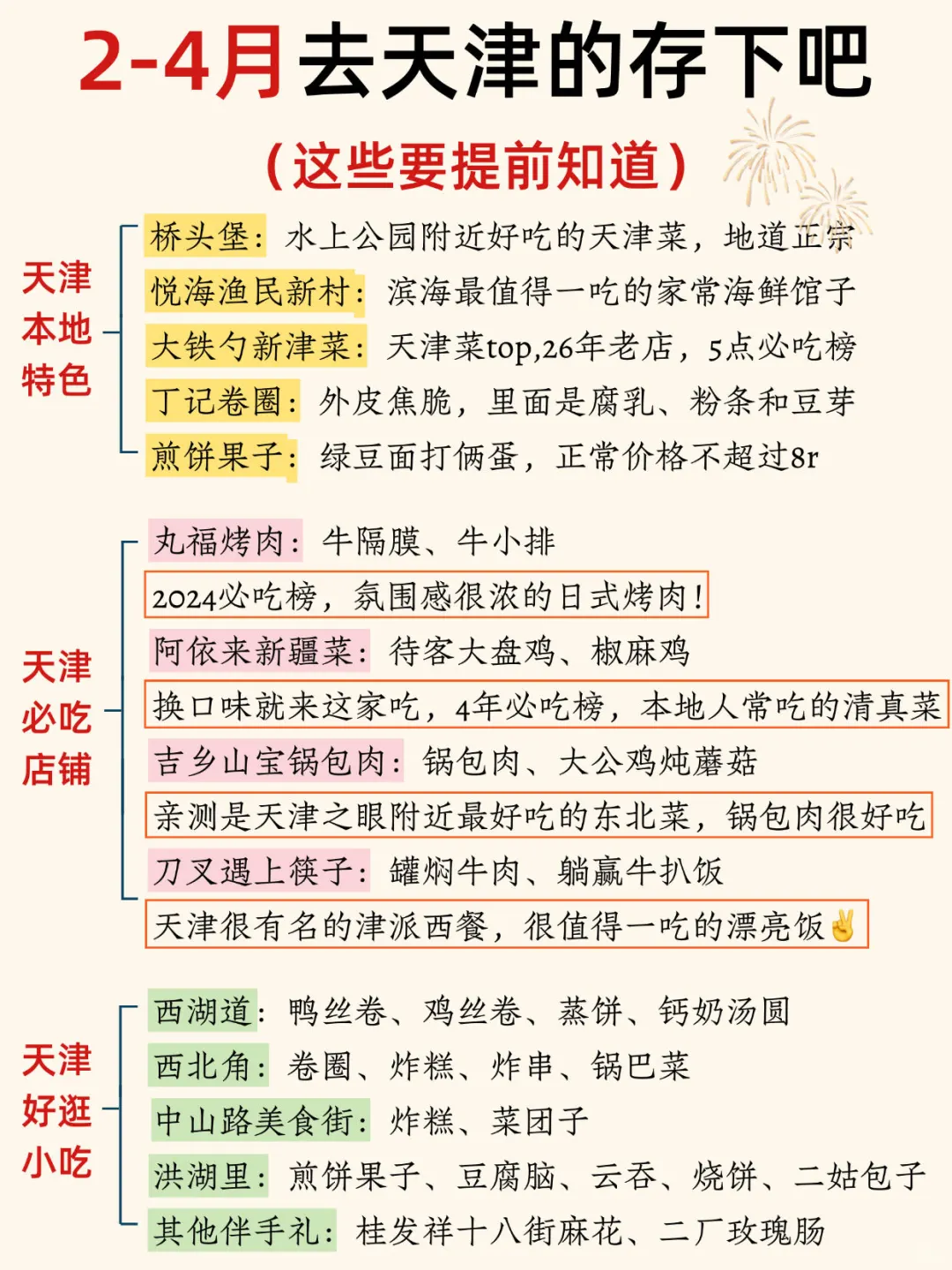 2-4月来天津听劝‼️这些一定要提前知道