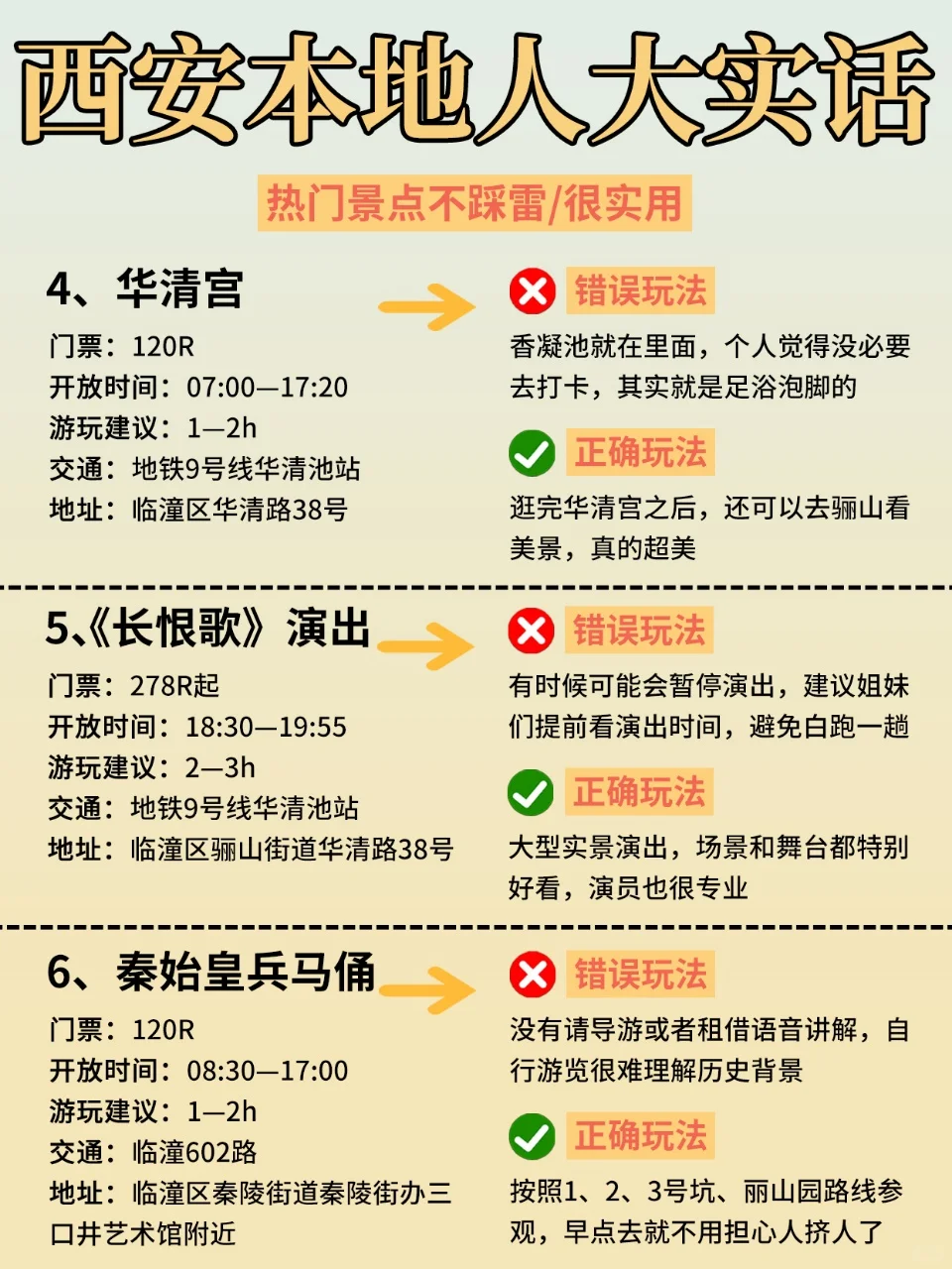 去西安前，听点不一样的大实话😭吧⋯