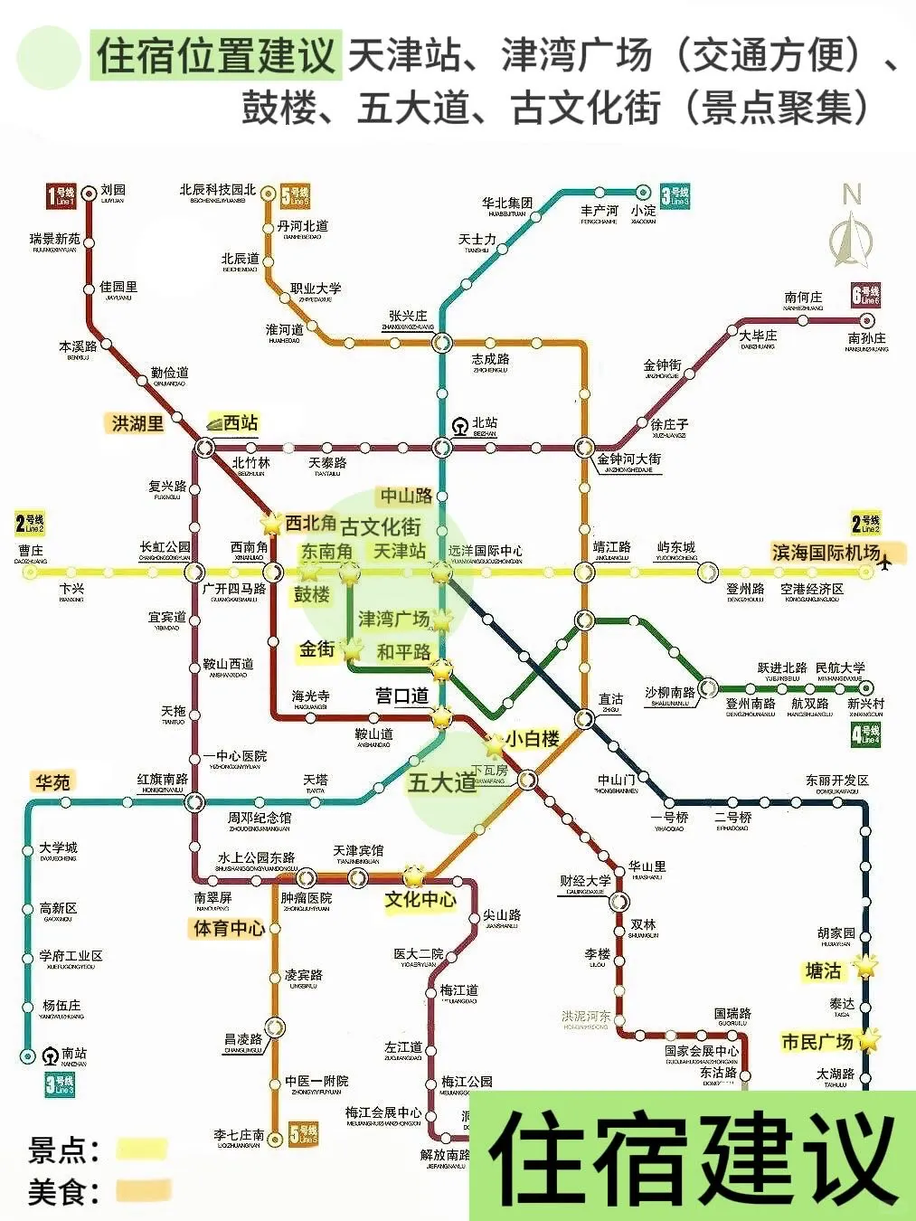 📢一秒看懂天津景点分布‼️