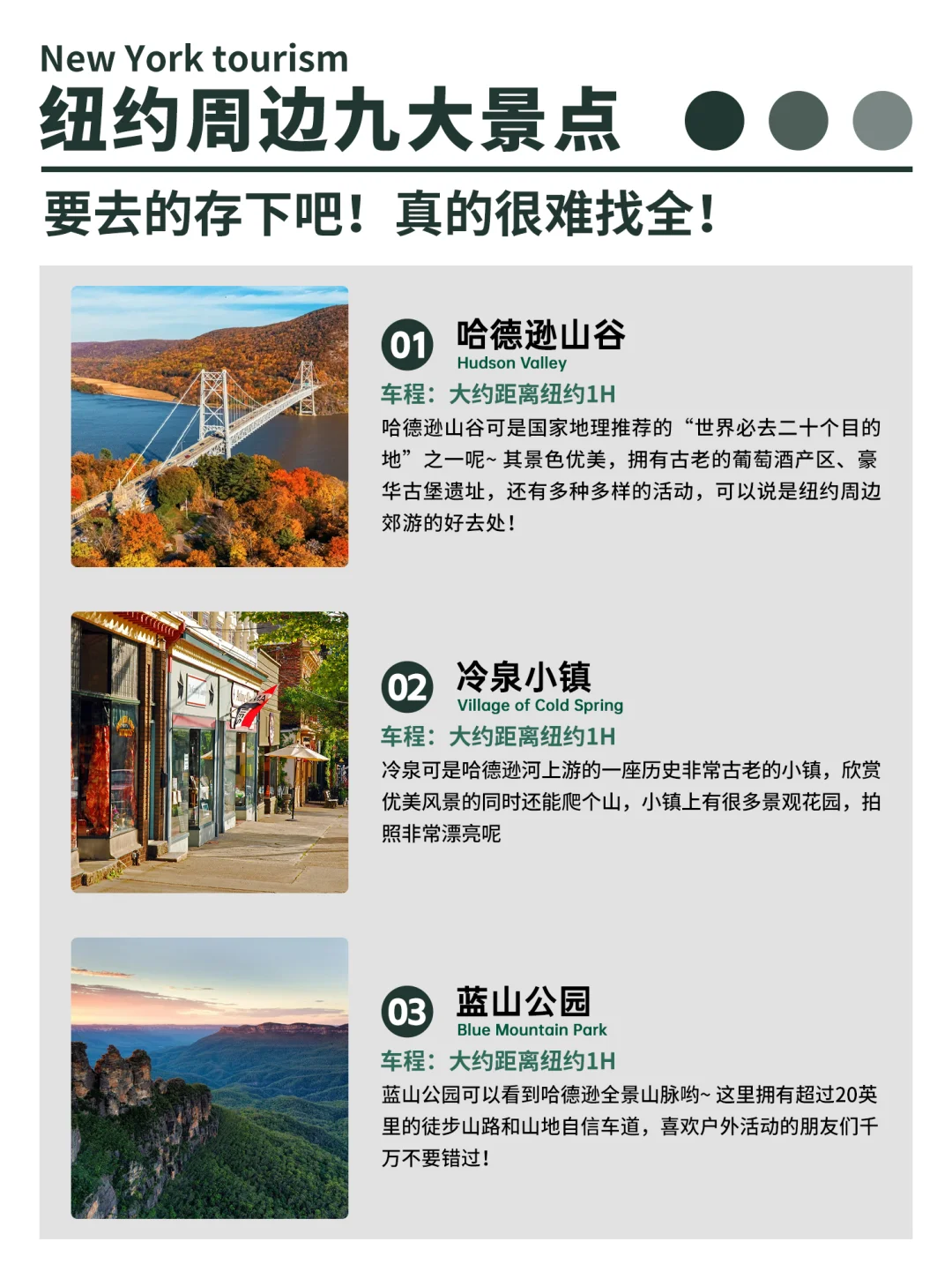 旅游攻略:纽约周边的这9️个景点完爆市区