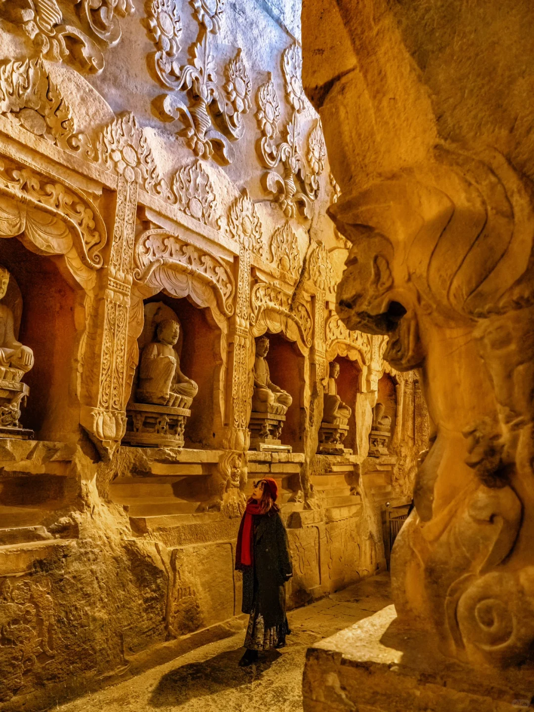 以为云冈石窟够震撼了‼️直到我来到响堂山…