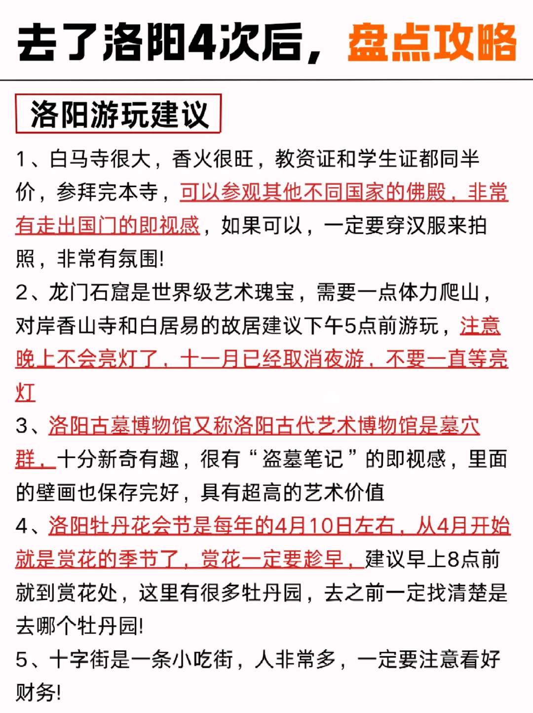 带娃去洛阳听劝😭熬夜总结❗保姆级攻略❗