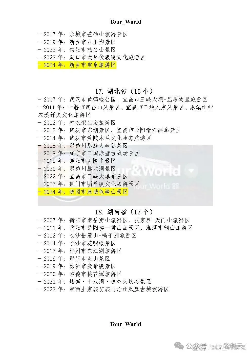 2025年5A级景区名单