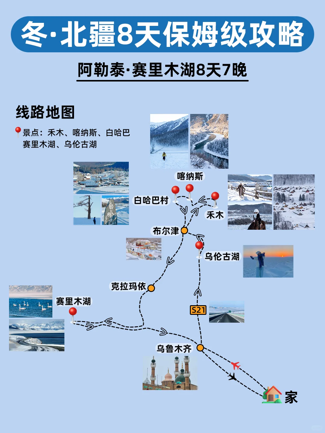冬游新疆|北疆阿勒泰8天7晚懒人攻略☃️