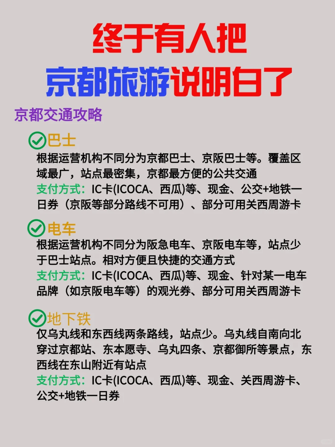 京都超全旅游攻略|冬季出行必备💡