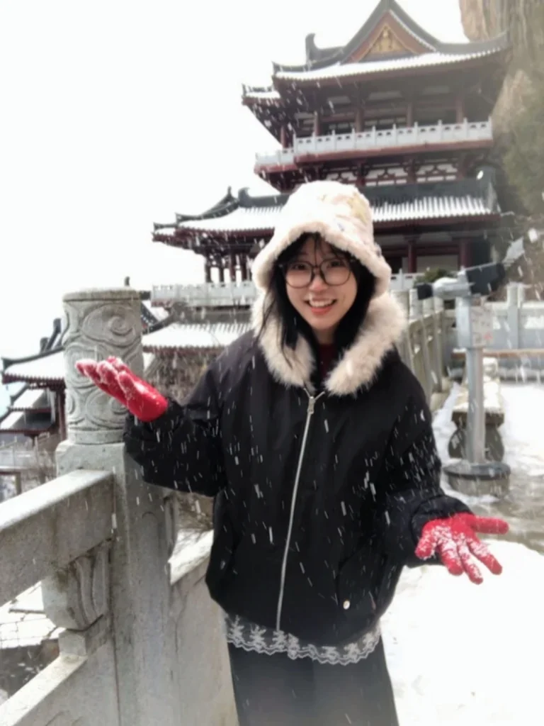 还好没去迟 南宫山还有雪！