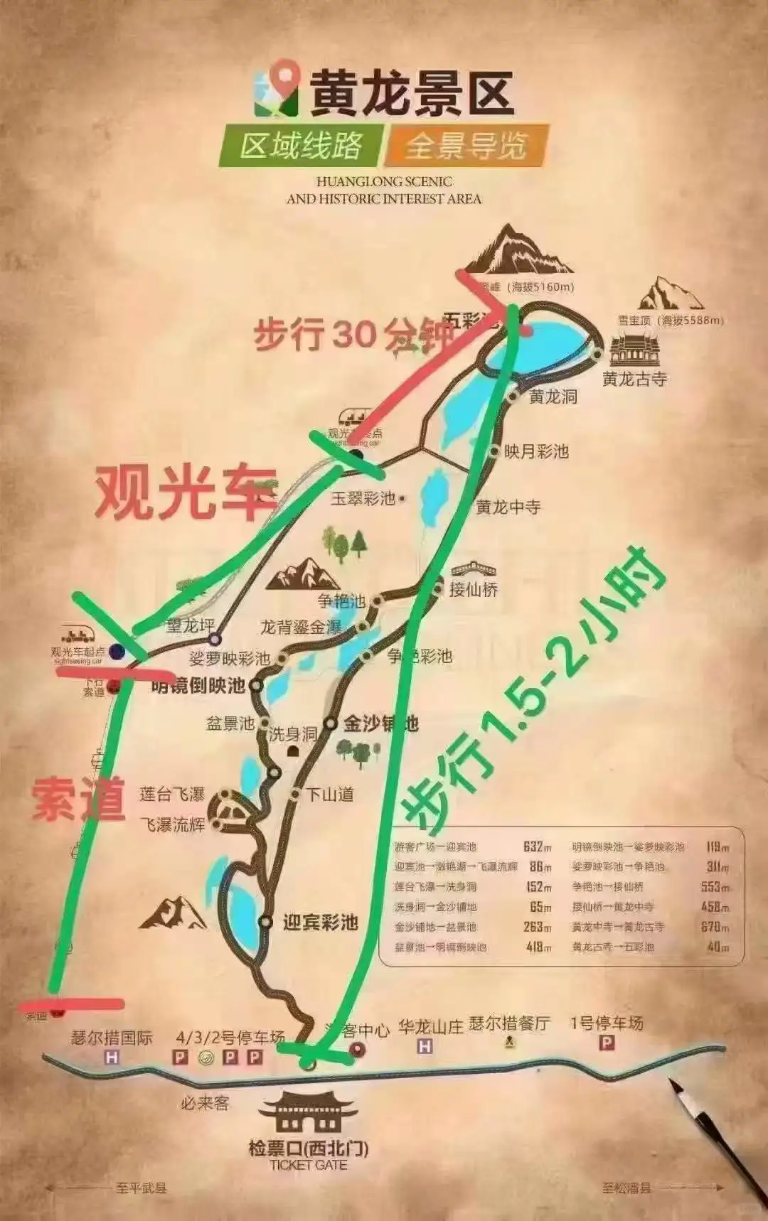 成都特种兵之——黄龙景区（5小时极限打卡）