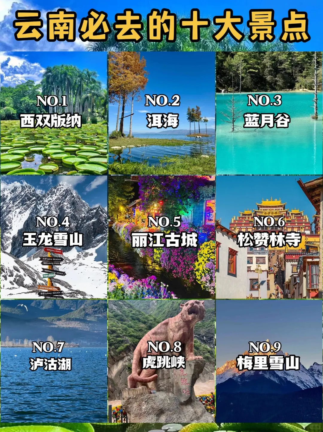 云南必去的十个景点游玩攻略🔥