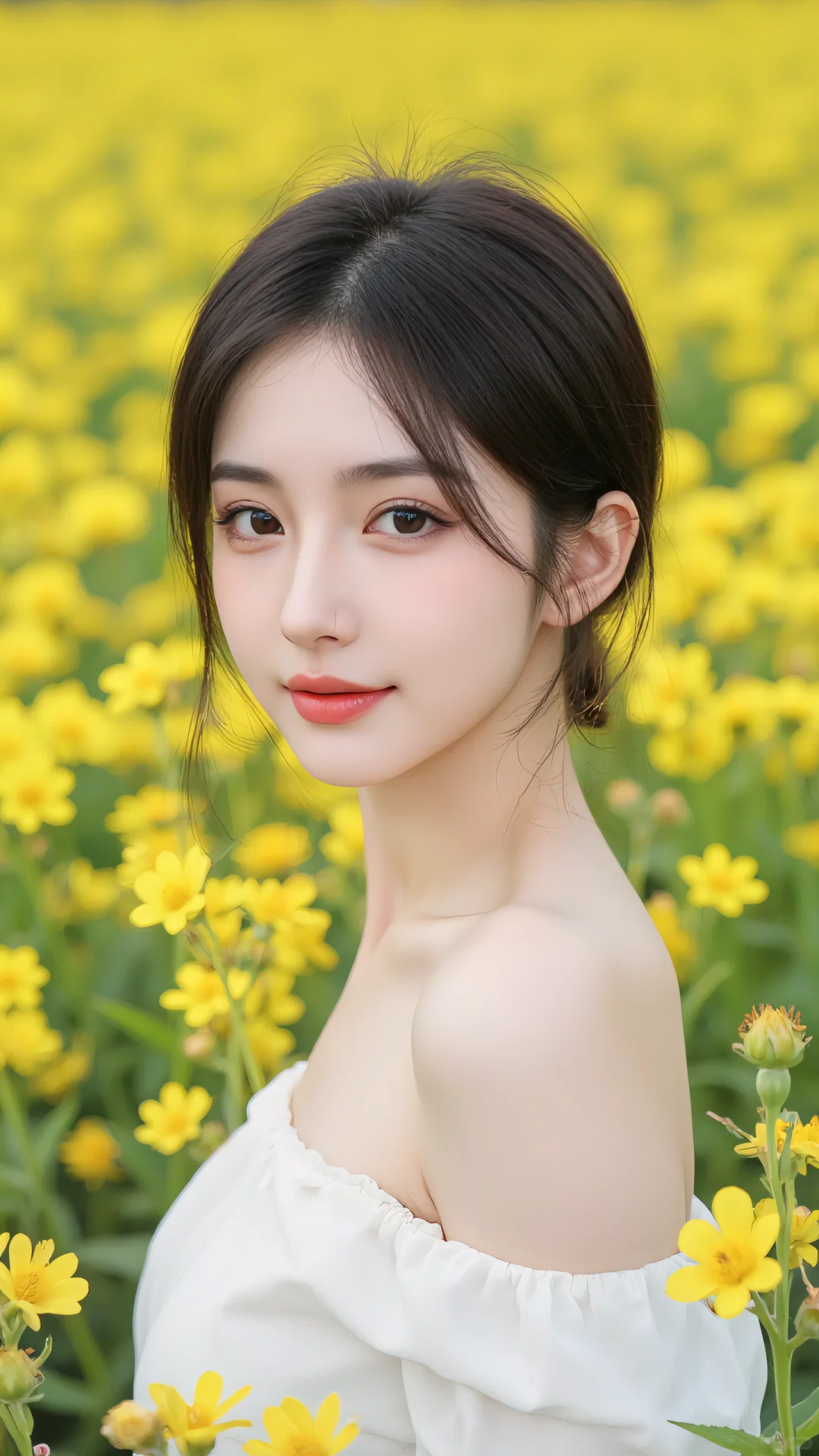 刚立春就有美女去油菜花里浪漫了