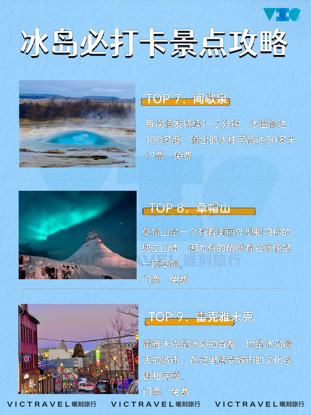 冰岛必打卡景点攻略