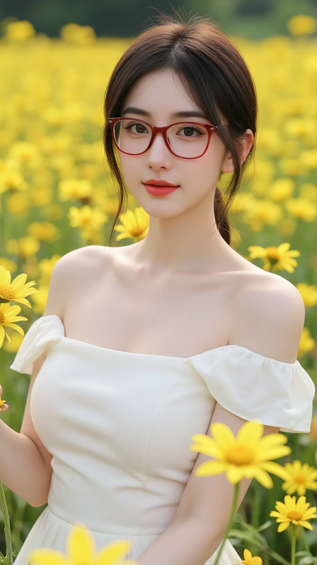 刚立春就有美女去油菜花里浪漫了