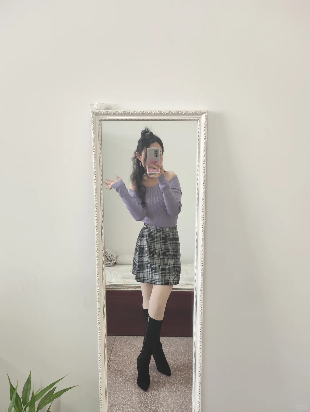 心动浅春系|有韵味人妻感紫色和肉腿更配