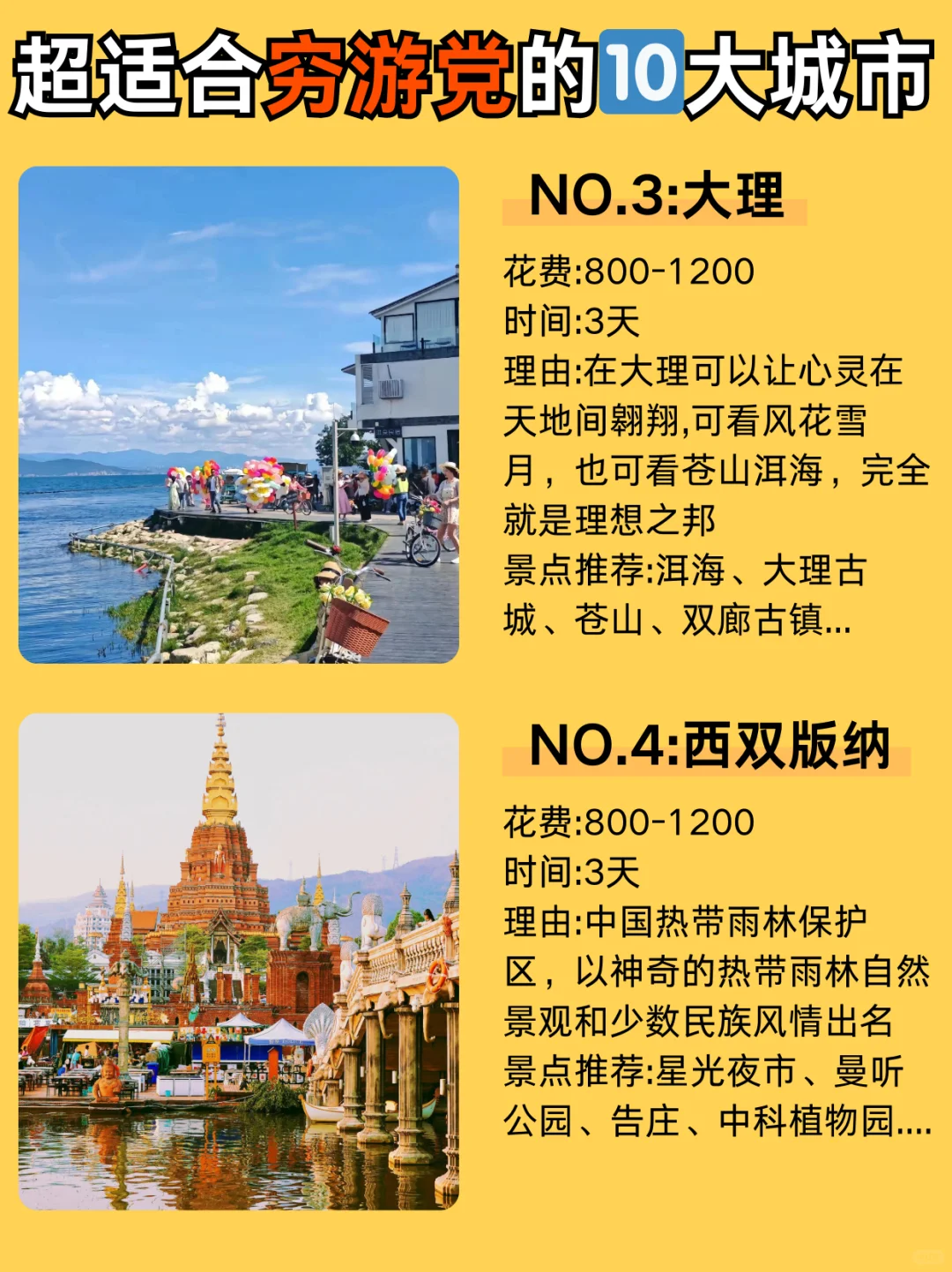 适合穷游党的🔟座城市‼️不去真的后悔