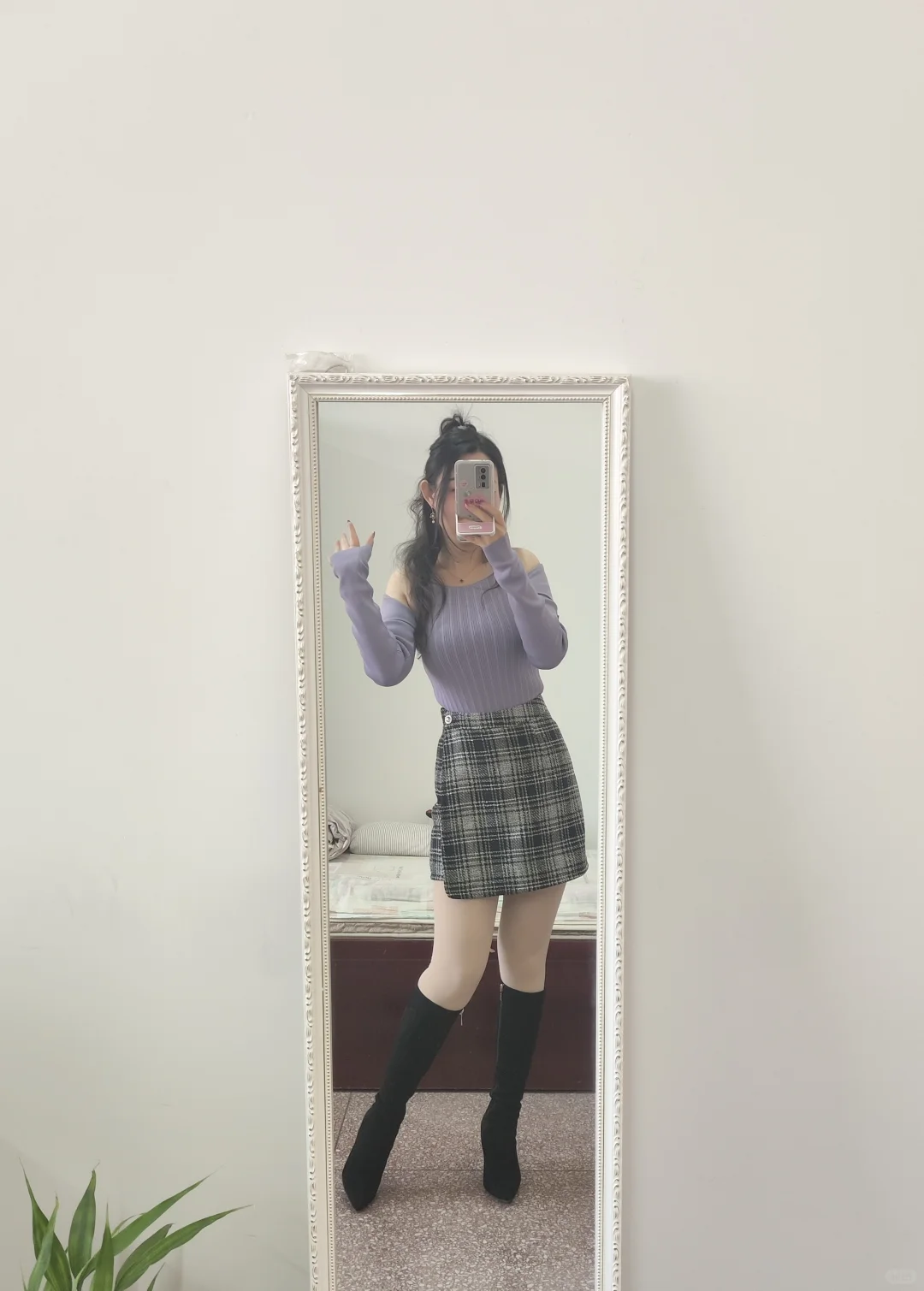 心动浅春系|有韵味人妻感紫色和肉腿更配